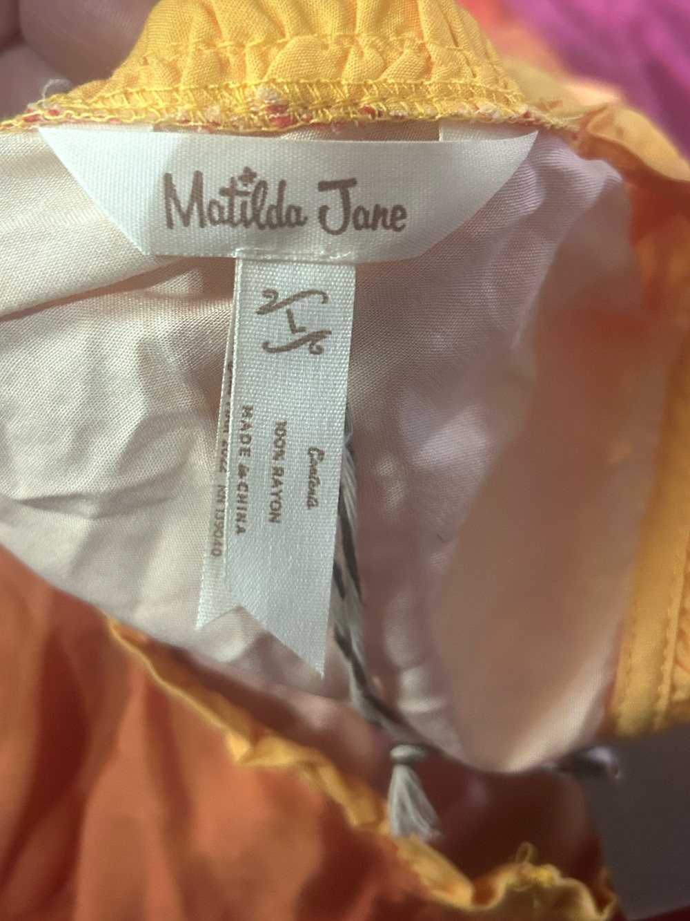 Matilda Jane Waikiki Ombre Tiered Maxi Dress Medium NWT - Picture 5 of 5